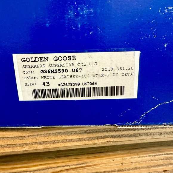 Golden Goose Men’s Super-Star White Sneakers with Neon Yellow Laces *Rare - Picture 7 of 11